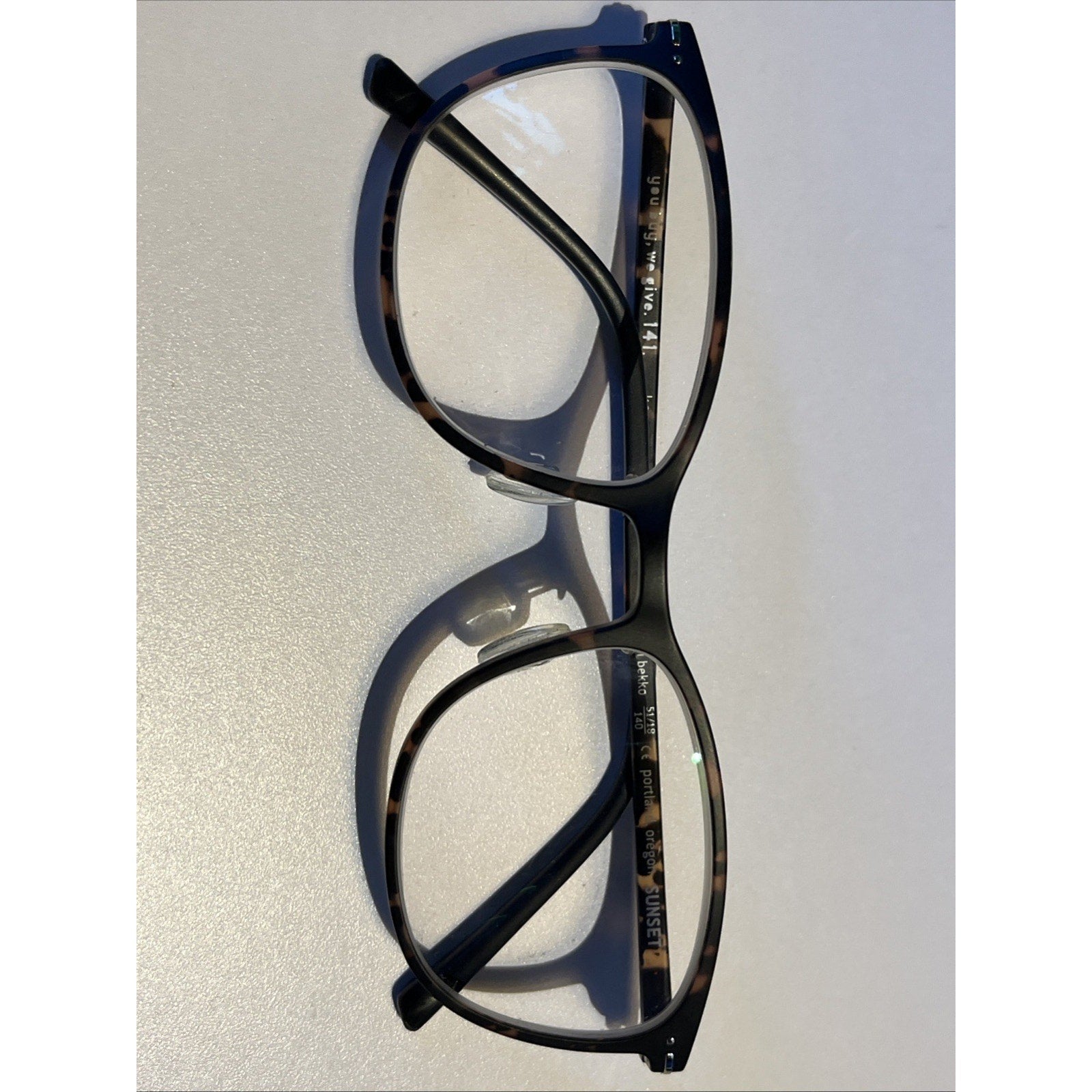 141 Eyewear Eyeglasses Ultralight Koi Bekko Dark Tortoise 51-18-140 Frames Only