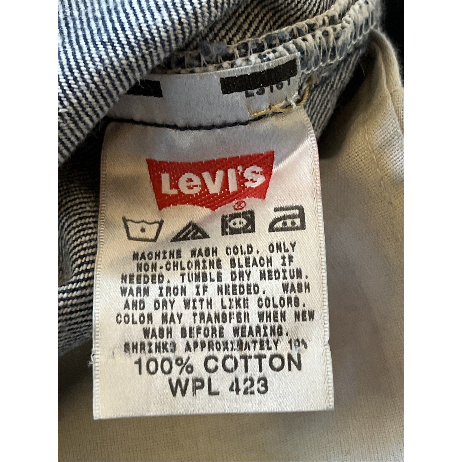 Vtg Levis 501xx Jeans Blue Denim Button Fly Medium Wash Y2K 2000s Mens 32x31
