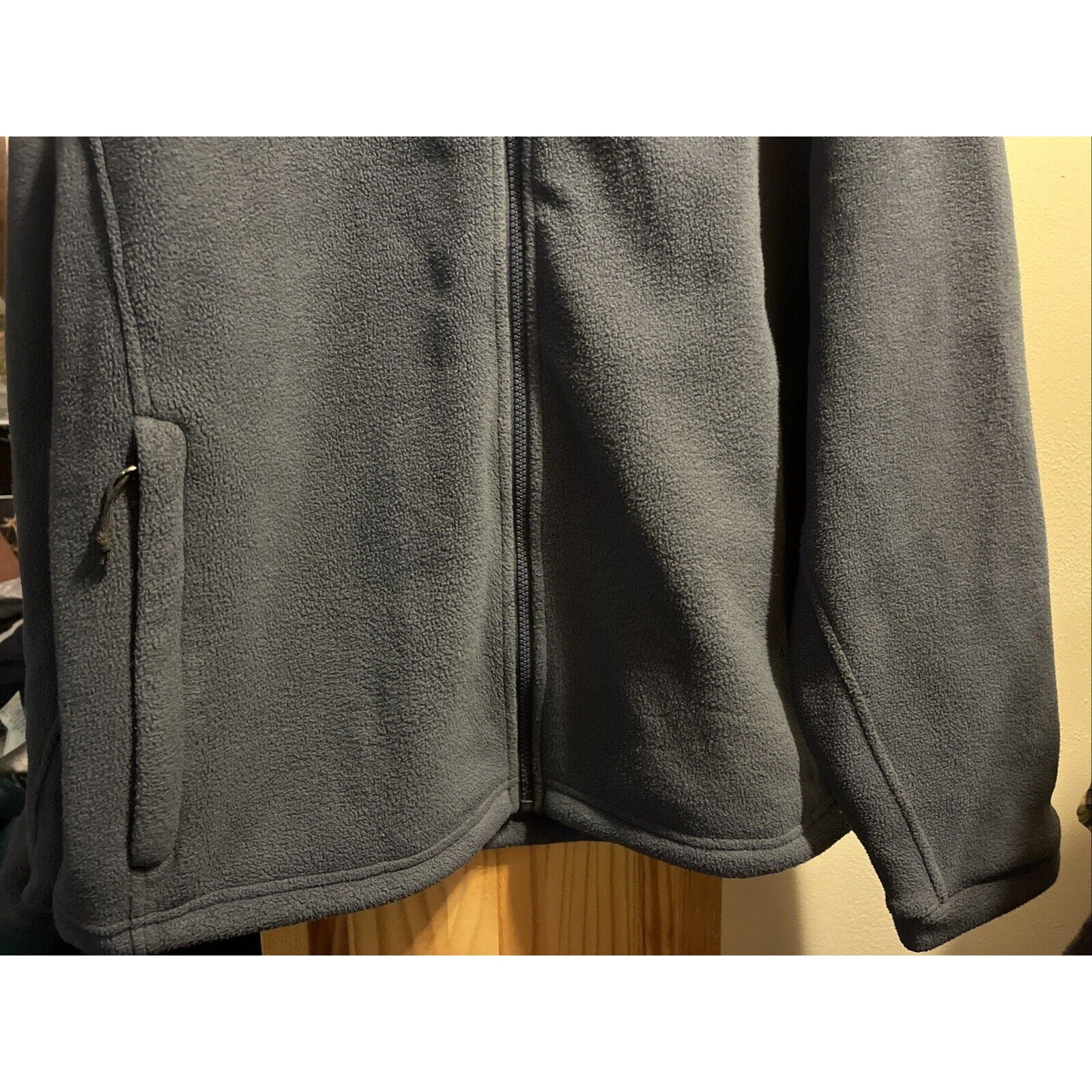 The North Face Men’s XL Blue Long Sleeve Full Zip Polyester Fleece Jacket Travel