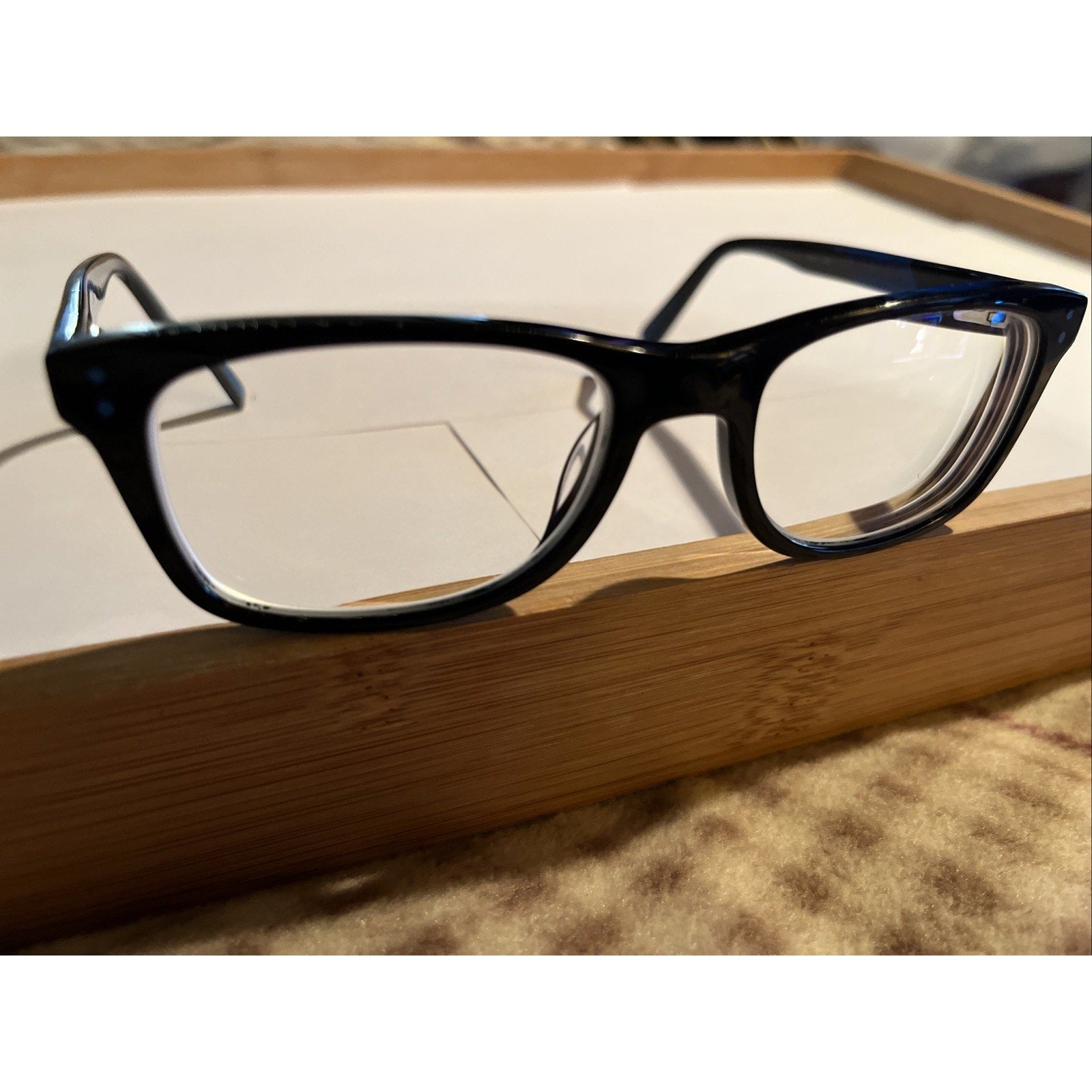 Nike 5538 403 Eyeglasses Frames Blue Black Rectangular 49-17-135 Optical