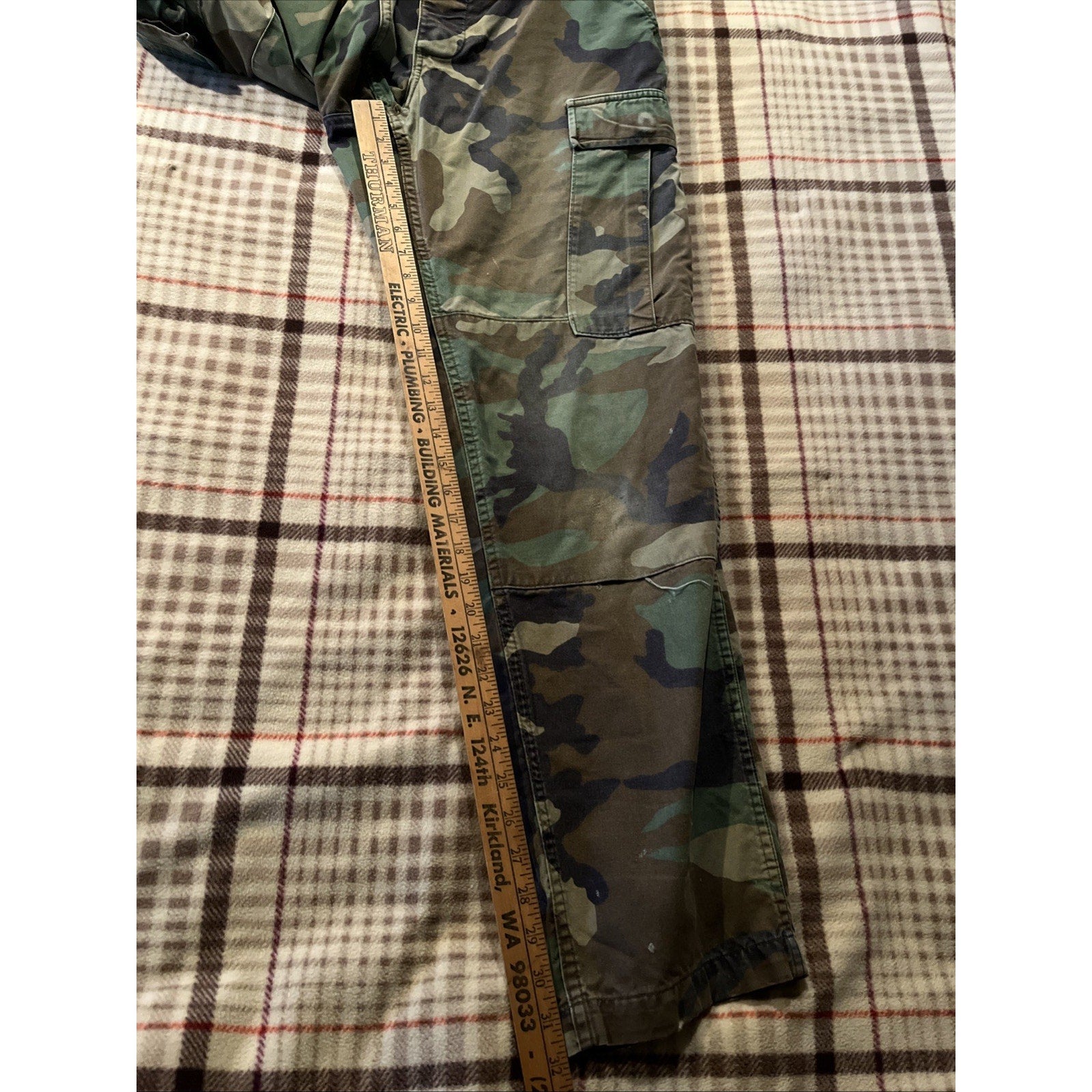 Vintage Woodland BDU CAMO Combat Military Fatigue Pants Men’s 32x32 Camoflauge