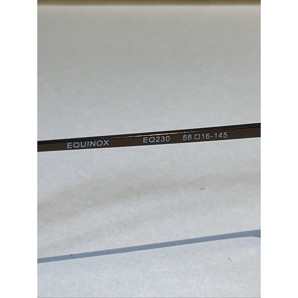 Equinox EQ230 Brown 58-16-145 Metal Full Rim Eyeglasses FZ06 Frames Only