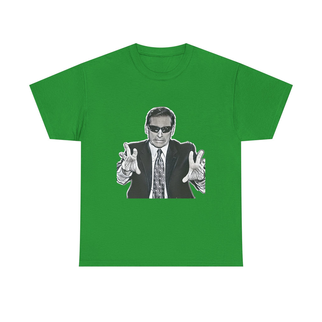 Blind Guy Mcsqueezy Michael Scott Office Graphic Print Unisex Heavy Cotton Tee