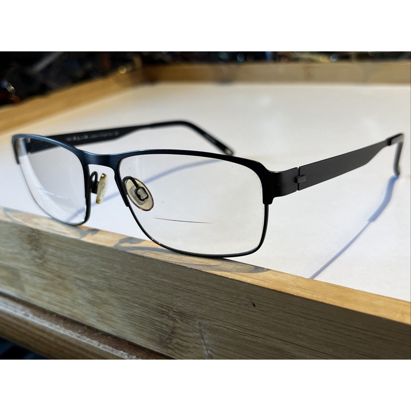 KLIIK DENMARK 561 432 BLACK Gray AUTHENTIC EYEGLASSES 51-15 Metal Frames Only