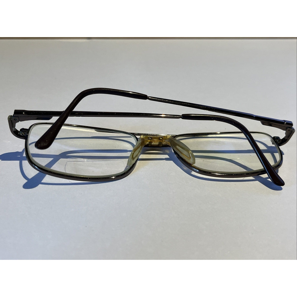 Priority Eyeglasses BEACON C2 56-17-145 Brown Silver Metal Full Rim Frames Only