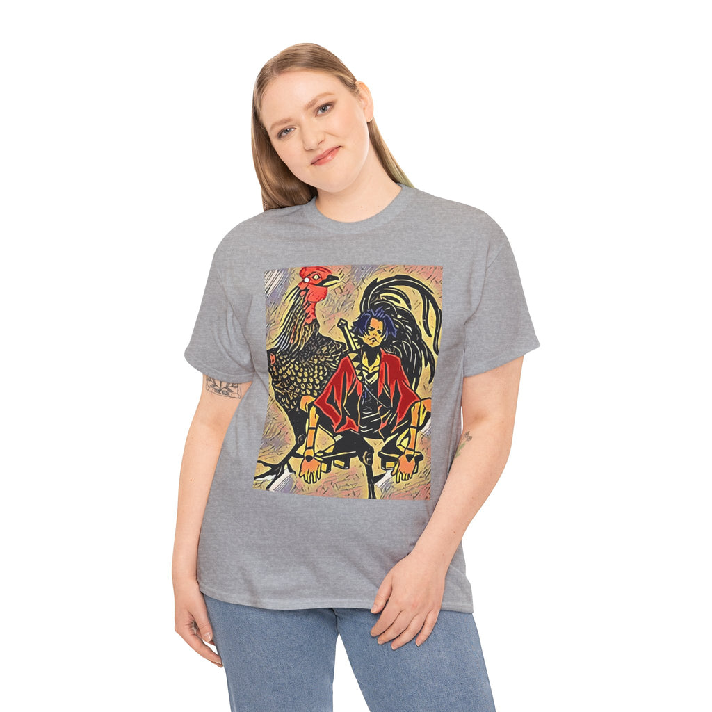 Samurai Champloo Graphic Print Short Sleeve Unisex Heavy Cotton Anime Tee Shirt