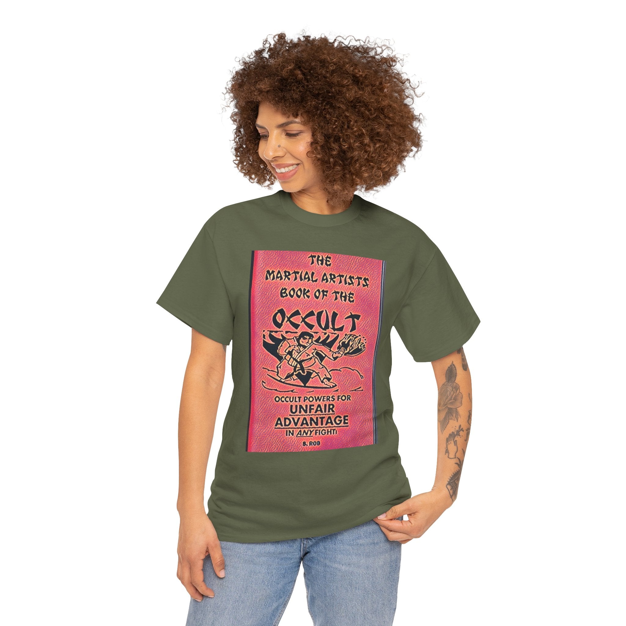 The Martial Artists Book Of The Occult Graphic Print SS Unisex Heavy Cotton Tee