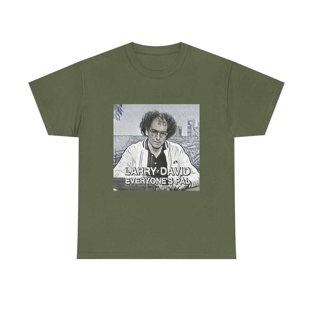 Larry David Everyone's Pal Graphic Print Short Sleeve Unisex Heavy Cotton Tee