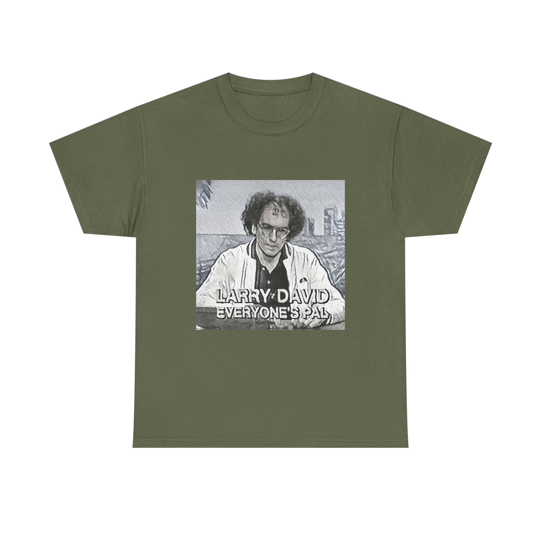 Larry David Everyone's Pal Graphic Print Short Sleeve Unisex Heavy Cotton Tee