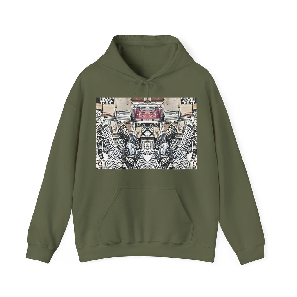 Andre 3000 Surrounded By Vinyl Long Sleeve Unisex Heavy Blend™ Hooded Sweatshirt