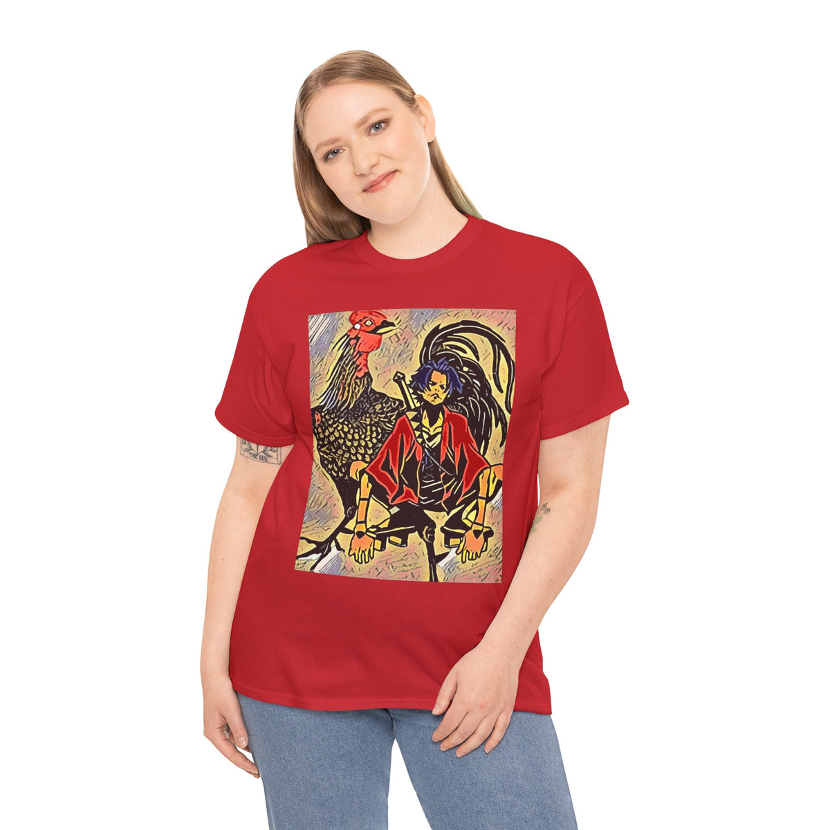 Samurai Champloo Graphic Print Short Sleeve Unisex Heavy Cotton Anime Tee Shirt