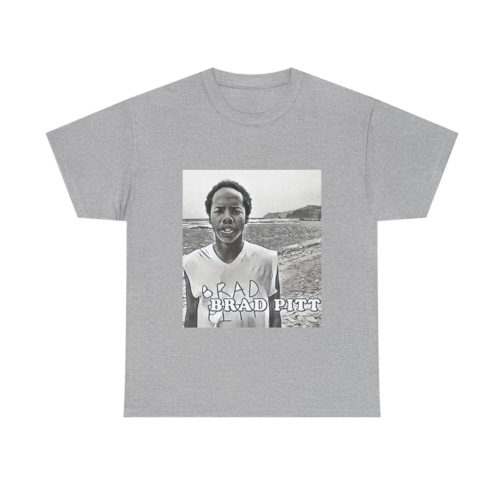 Earl Sweatshirt Brad Pitt Graphic Print Short Sleeve Unisex Heavy Cotton T-Shirt