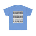 Mushroom Growth Cycle Graphic Print Short Sleeve Unisex Heavy Cotton Tee Shirt