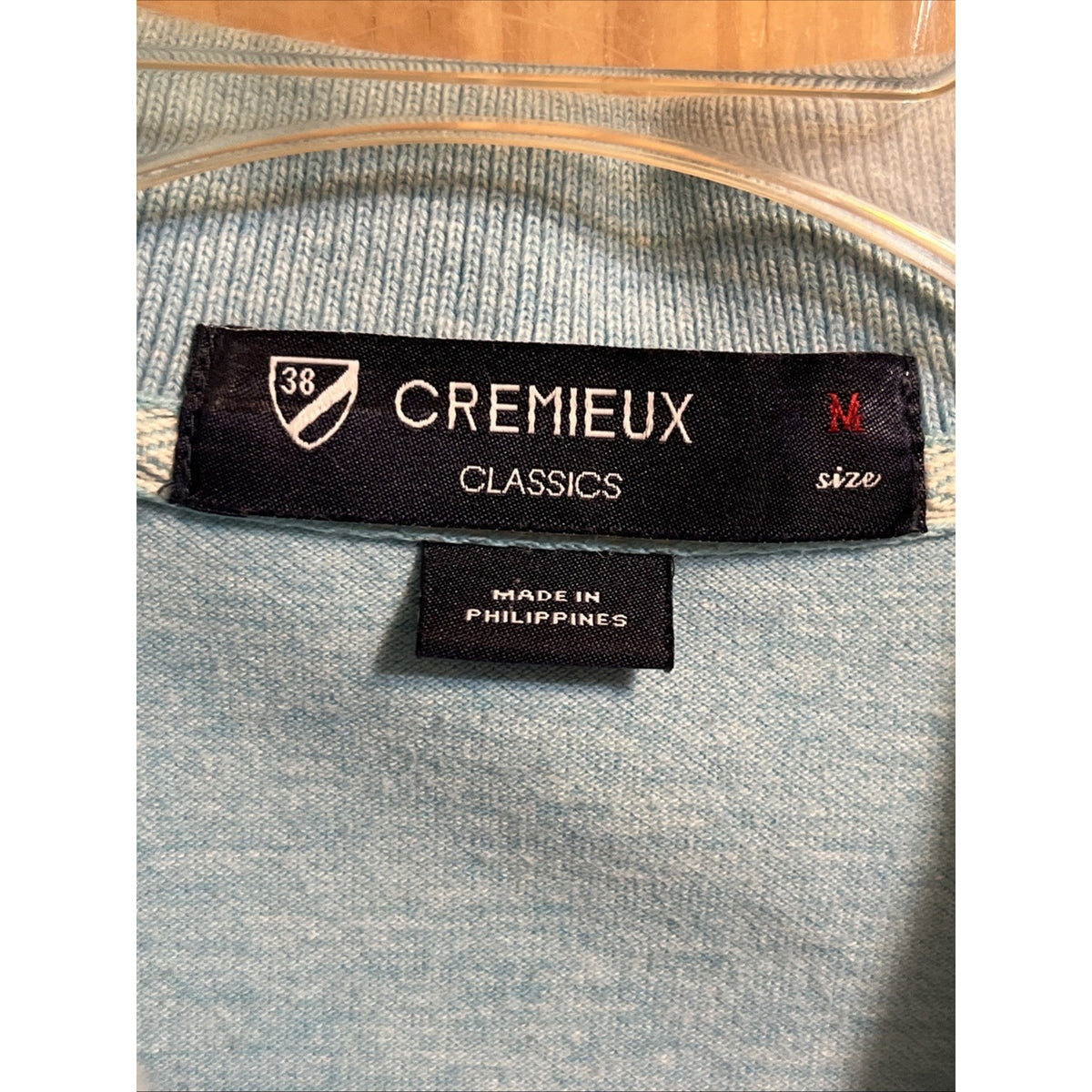 Daniel Cremieux Classics Club 38 Polo Shirt Mens M Blue Golf Short Sleeve