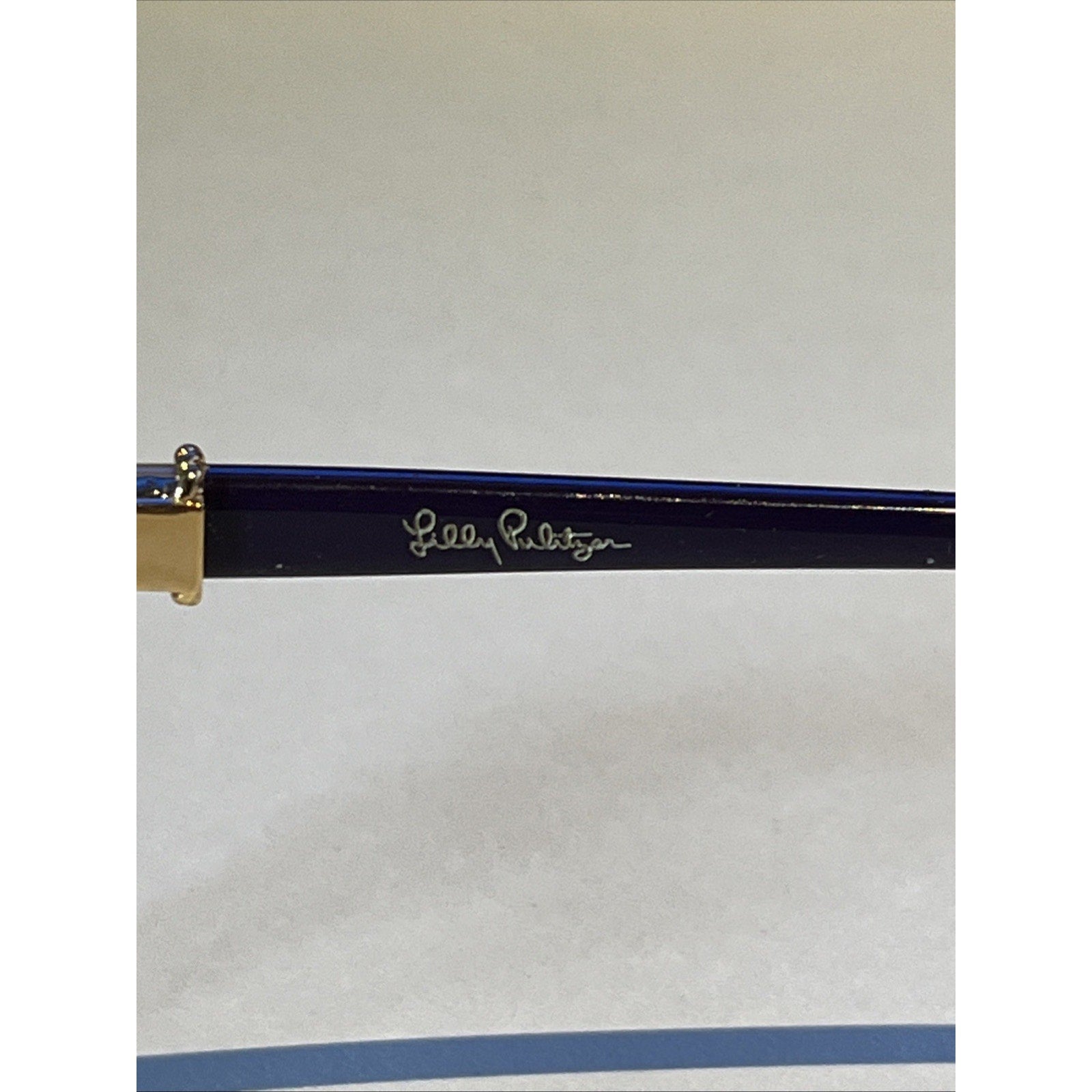 LILLY PULITZER LANTANA FG GREY PURPLE GOLD Auth Eyeglasses 51-16-135 Frames Only