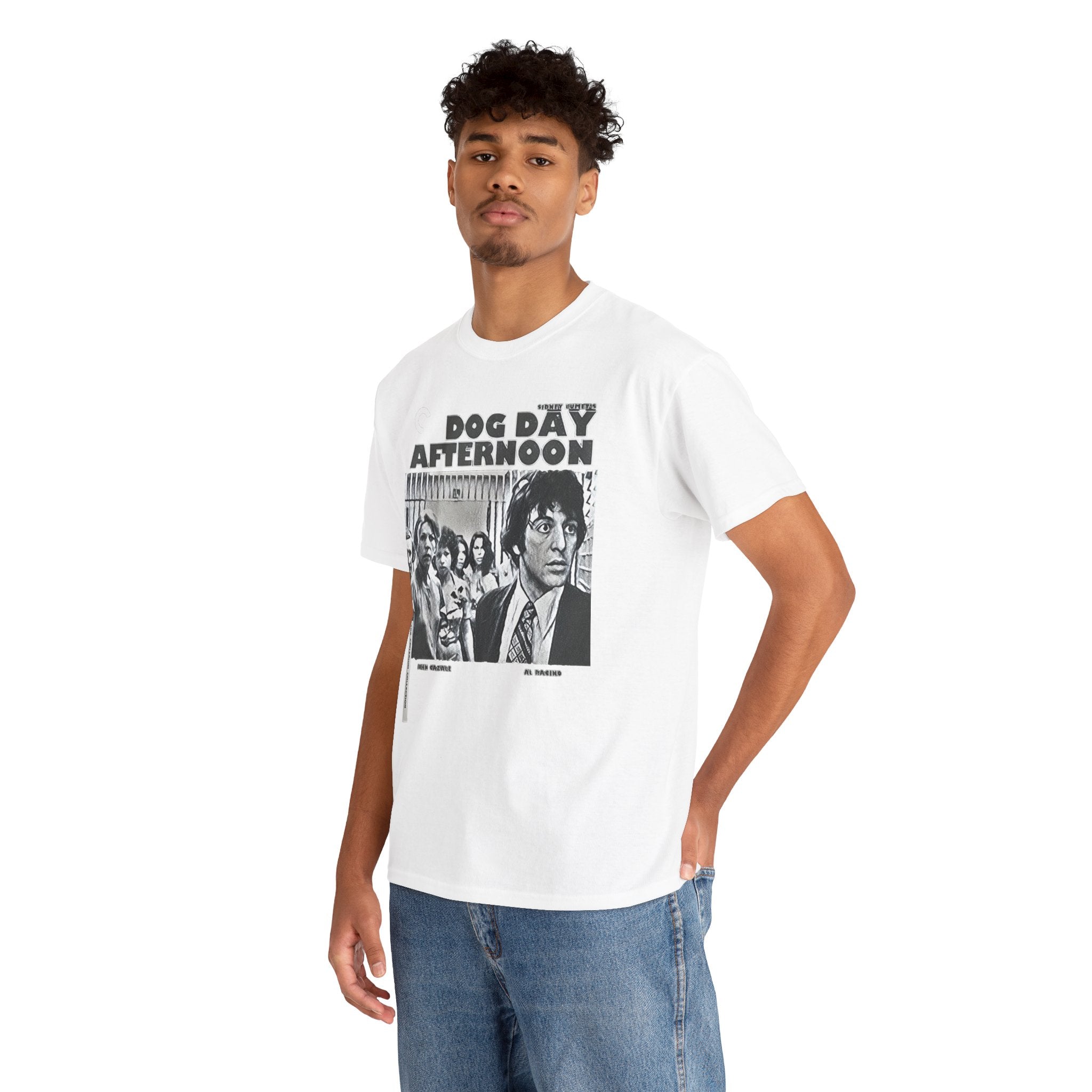 Dog Day Afternoon Graphic Print Al Pacino Black & White Unisex Heavy Cotton Tee
