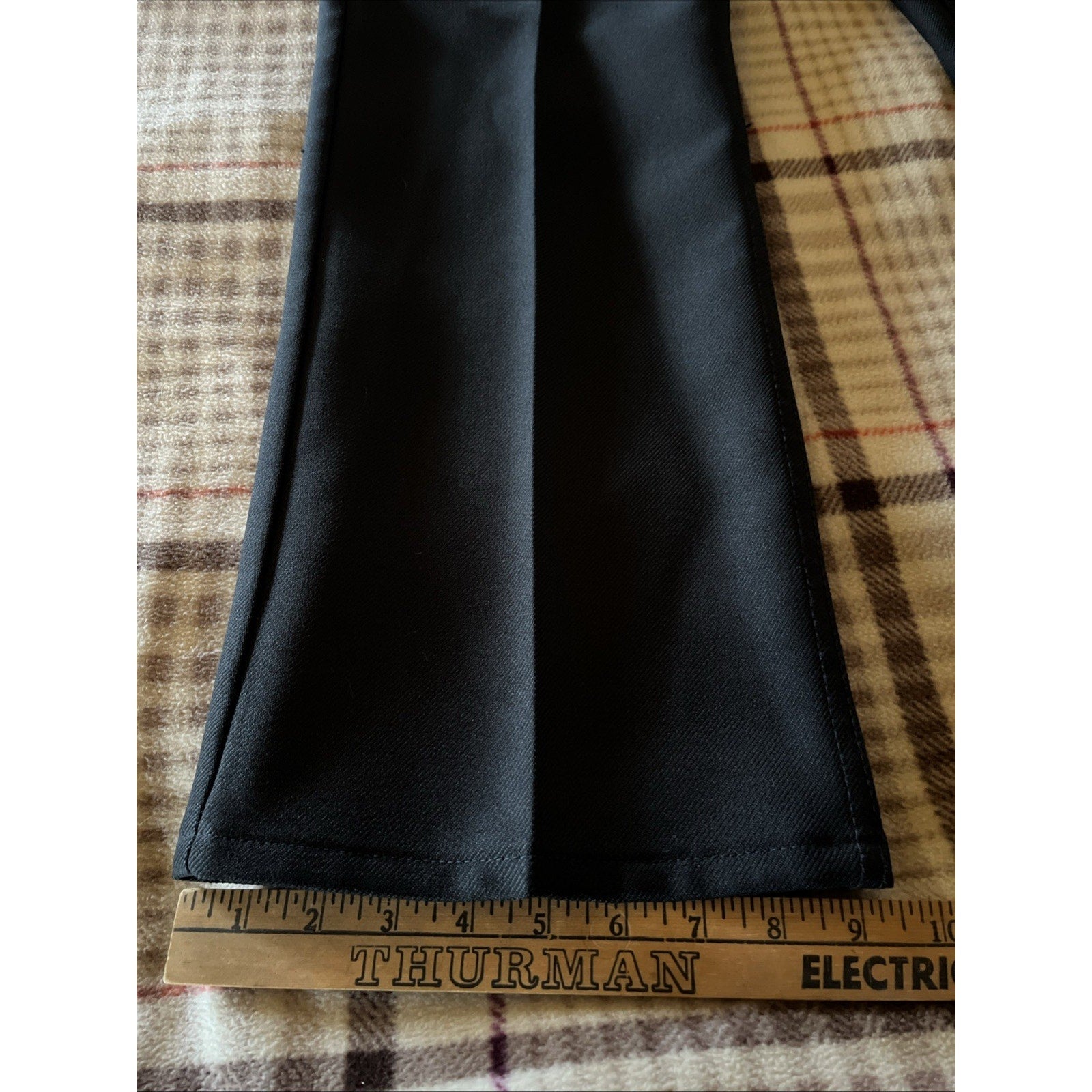 Vintage Wrangler Mens 38x30 Pants USA union Workwear Sanforized Polyester Black