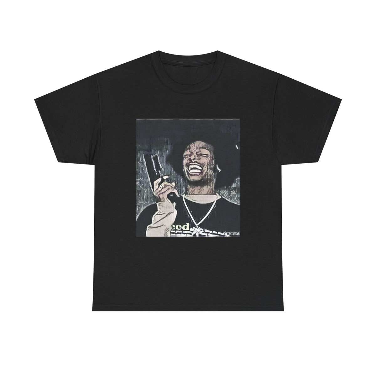 Shorty Scary Movie Graphic Print Short Sleeve Crew Unisex Heavy Cotton Tee Shirt
