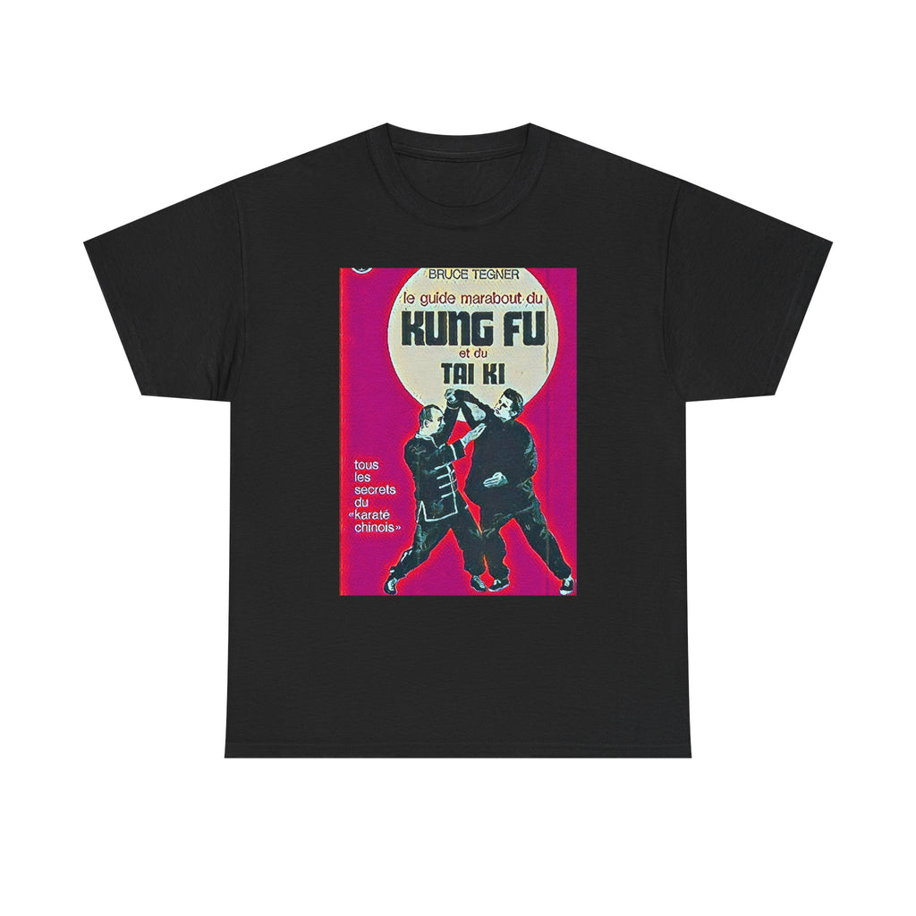 Kung Fu Tai Chi Bruce Tegner Graphic Print SS Crew Unisex Heavy Cotton Tee Shirt