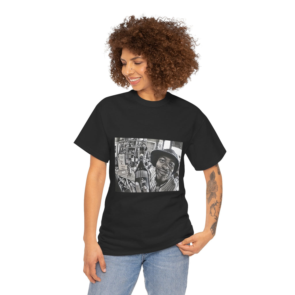 Pink Siifu Graphic Print Short Sleeve Crew Neck Unisex Heavy Cotton Tee Shirt