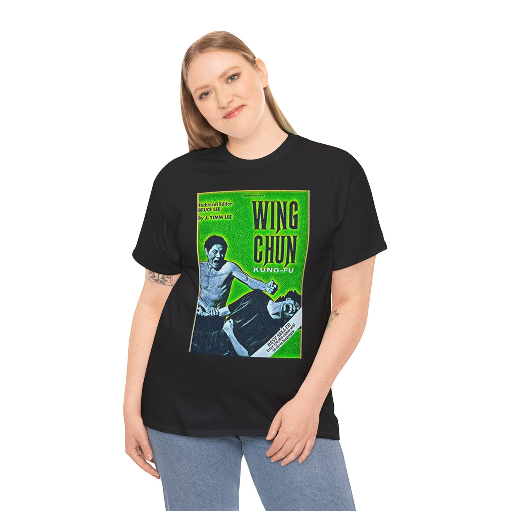 Wing Chun Kung-Fu Graphic Print Short Sleeve Crew Unisex Heavy Cotton Tee Shirt