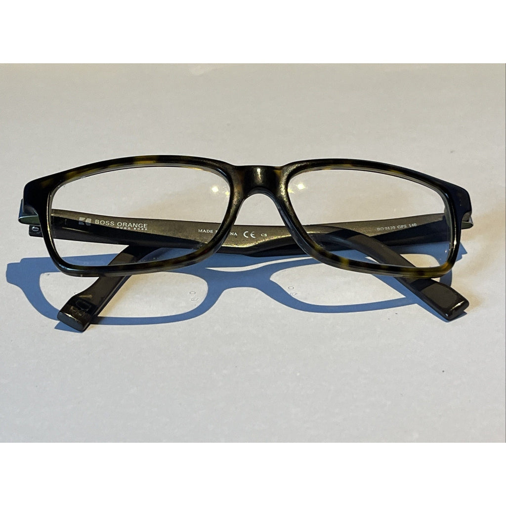 BOSS ORANGE BO0120 GPS Dark Brown Tortoise Eyeglasses Frame 53-16-140
