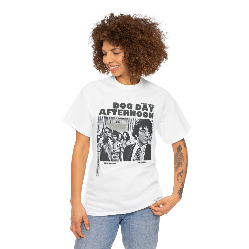 Dog Day Afternoon Graphic Print Al Pacino Black & White Unisex Heavy Cotton Tee