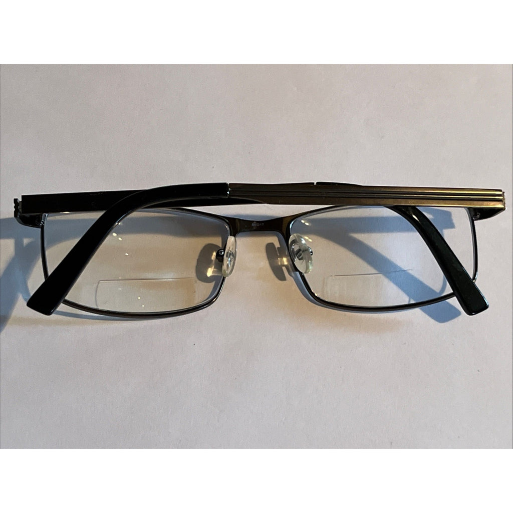 TIMEX EYEWEAR L056 Silver BLACK 56-17-145 FLEX HINGE EYEGLASSES TD82