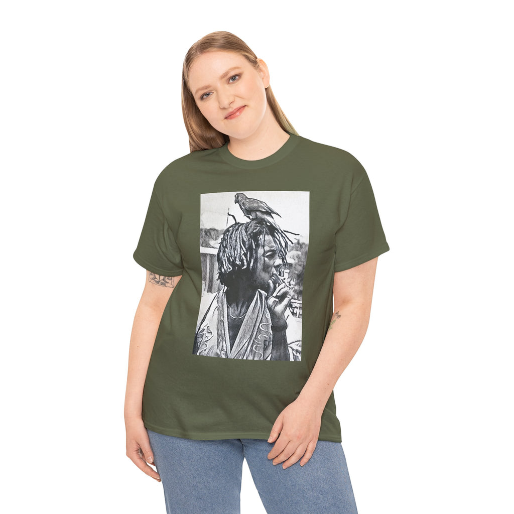 Peter Tosh Graphic Print Short Sleeve Crew Unisex Heavy Cotton Reggae Tee Shirt