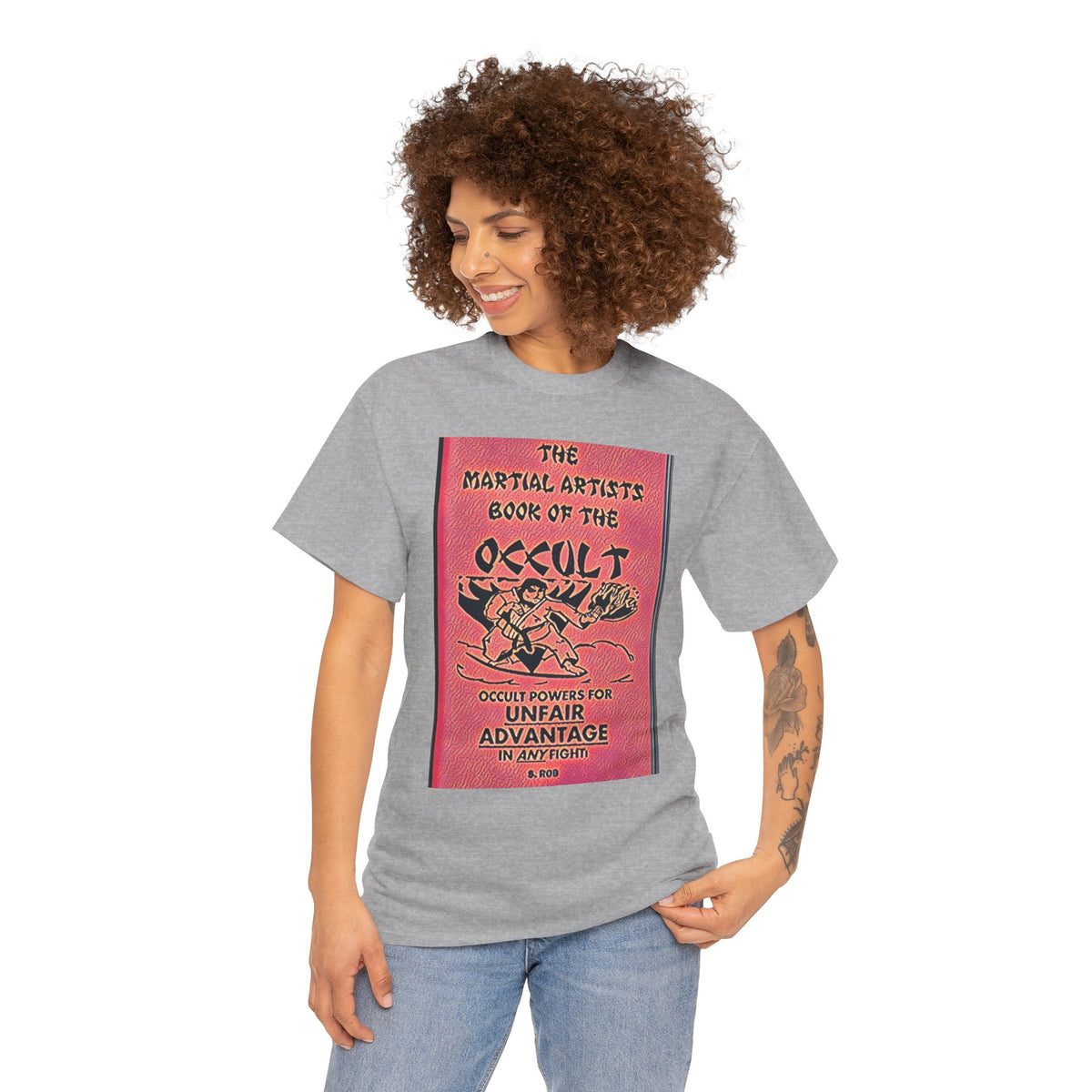 The Martial Artists Book Of The Occult Graphic Print SS Unisex Heavy Cotton Tee