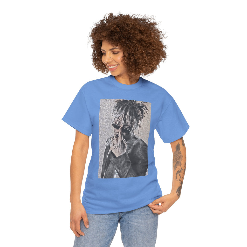 Juice WRLD Graphic Print Short Sleeve Crew Neck Unisex Heavy Cotton Tee Shirt