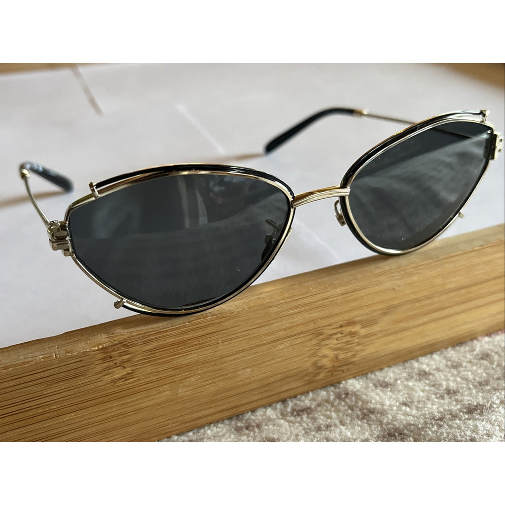 TORY BURCH TY 6103 BLACK GOLD AUTHENTIC FRAMES EYEGLASSES 55-16-140 3N