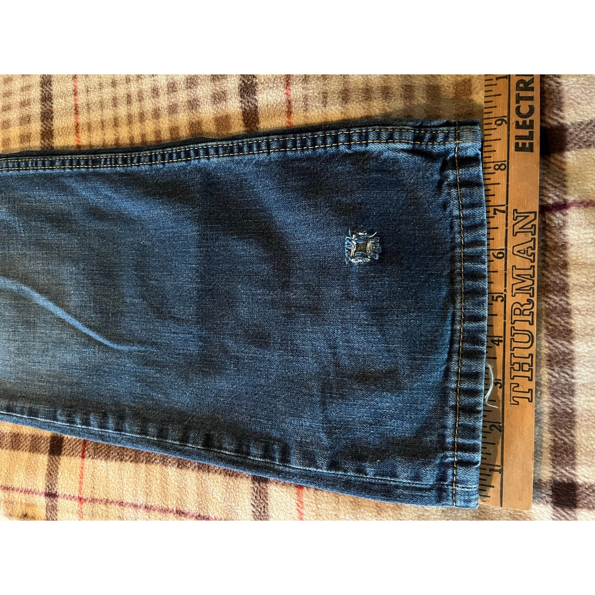 Levi's 514 Jeans Men's 38x32 Blue Denim Y2K Western Outdoor Cotton Travel EUC