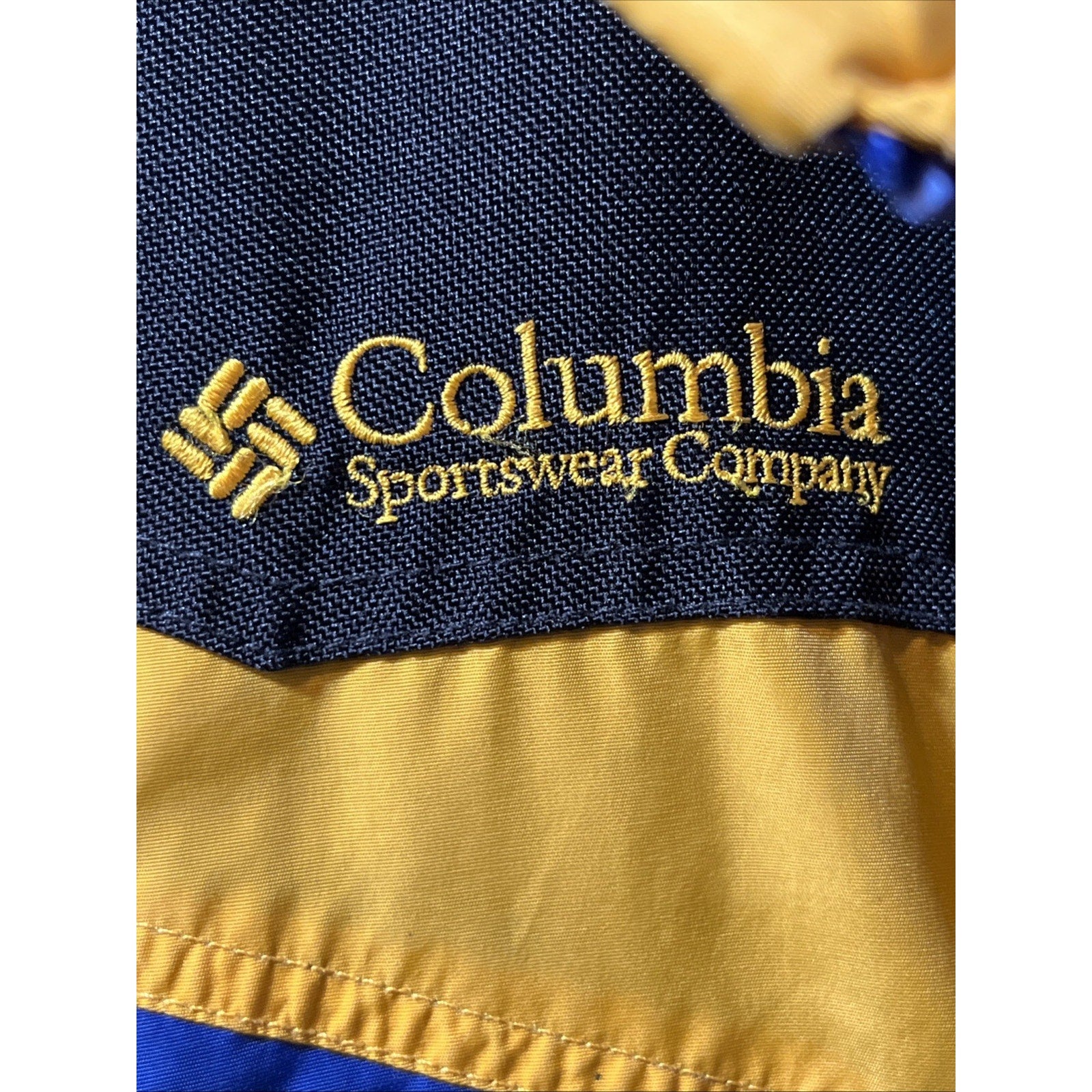 Columbia Mens M Blue Shell Jacket Ski Snow board Rain Winter Coat Boulder Ridge