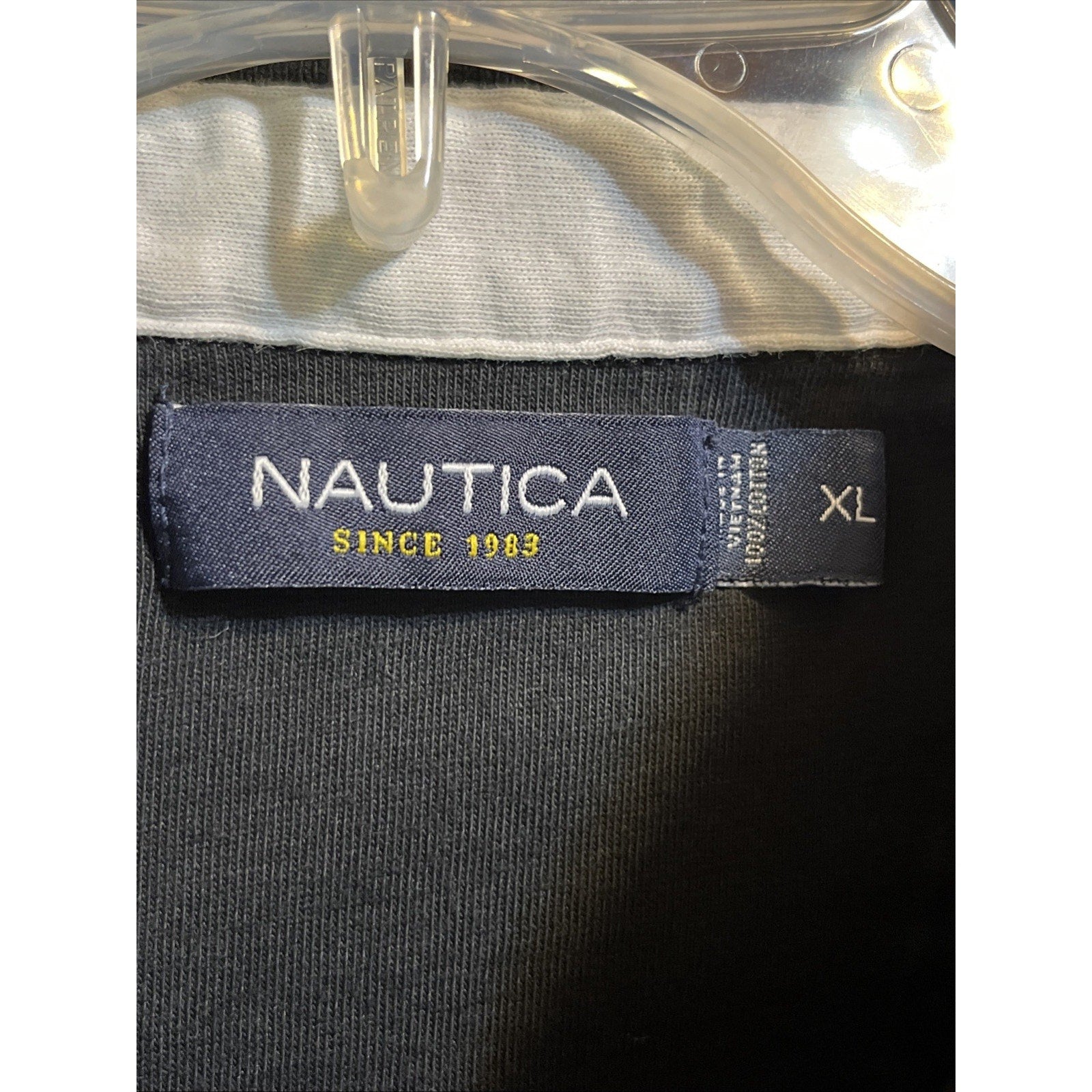 Vintage Nautica Polo Shirt Men’s Size XL Short Sleeve Colorblock Golf 1/4 Button