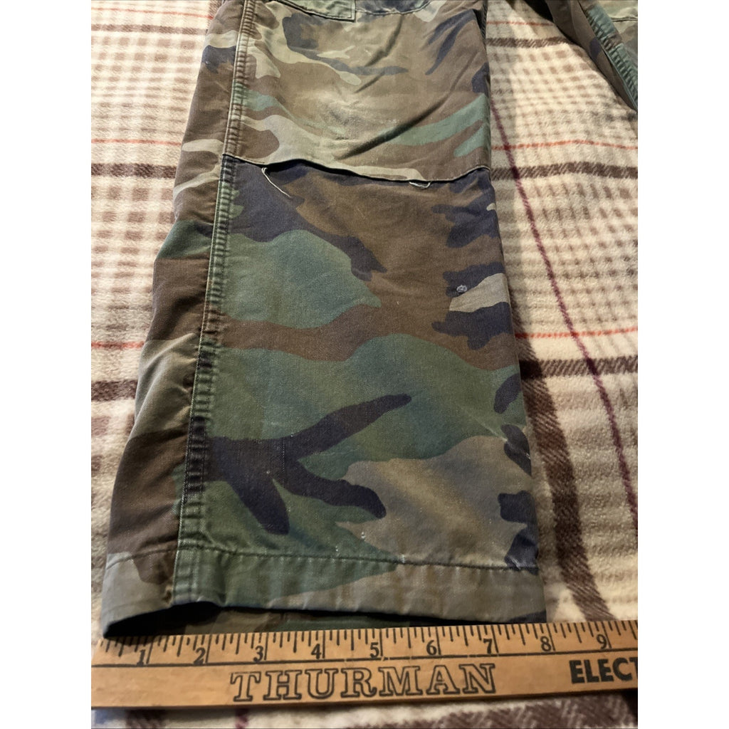 Vintage Woodland BDU CAMO Combat Military Fatigue Pants Men’s 32x32 Camoflauge