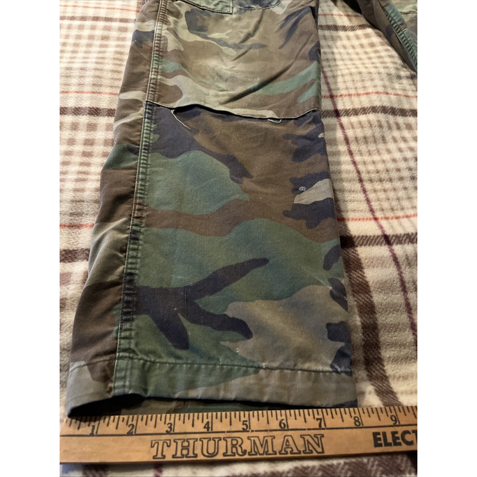 Vintage Woodland BDU CAMO Combat Military Fatigue Pants Men’s 32x32 Camoflauge