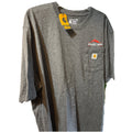 Carhartt Tee Shirt Men Xl Gray Cotton Loose Fit Valley Wide Cooperative Logo NWT