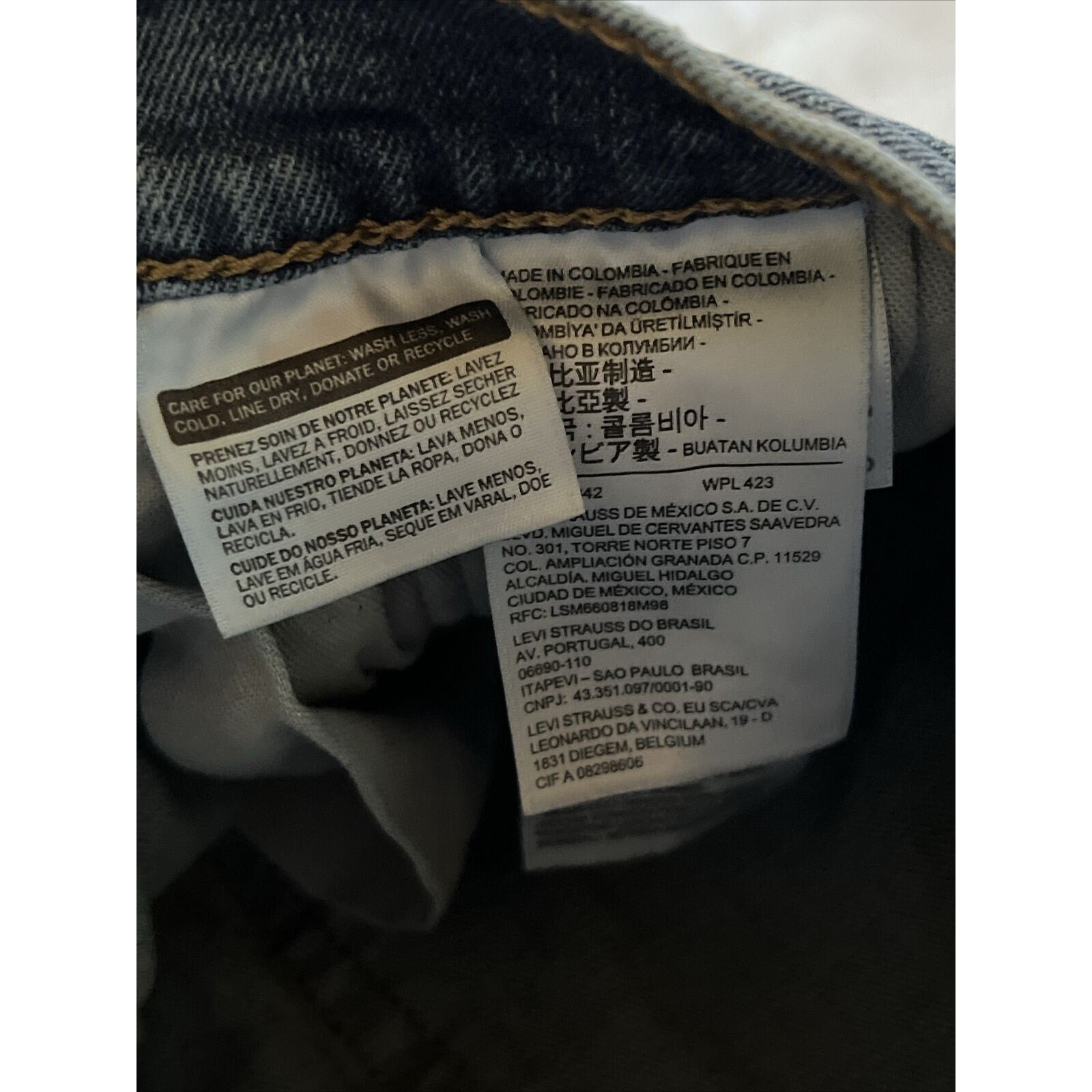 Levis 511 Jeans Mens 31x30 Blue Slim Straight Medium Wash Denim Y2k