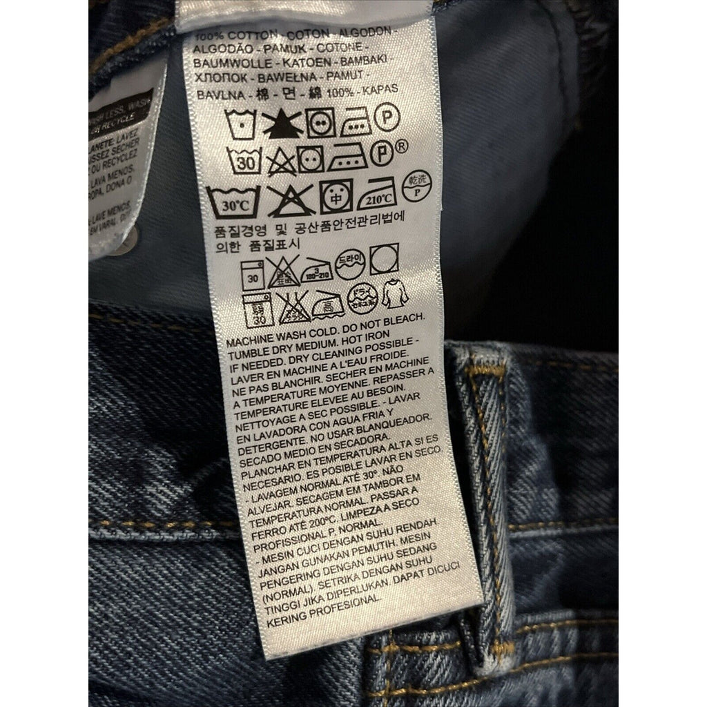 Levi's 505 Mens Jeans 31x30 Regular Fit Outdoor Medium Wash Cotton Travel