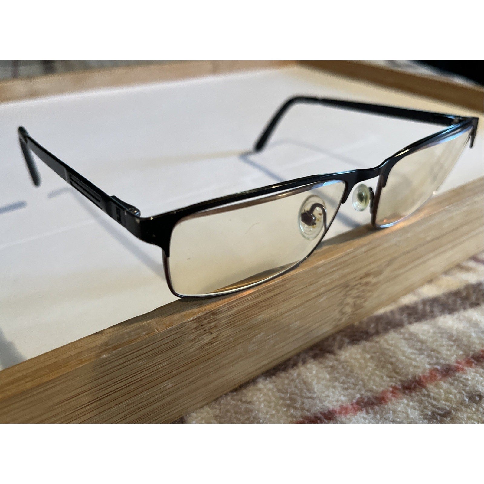 Helium 4301 Eyeglasses Matte Black Rectangular Metal Frames 56-18-145 MBLK