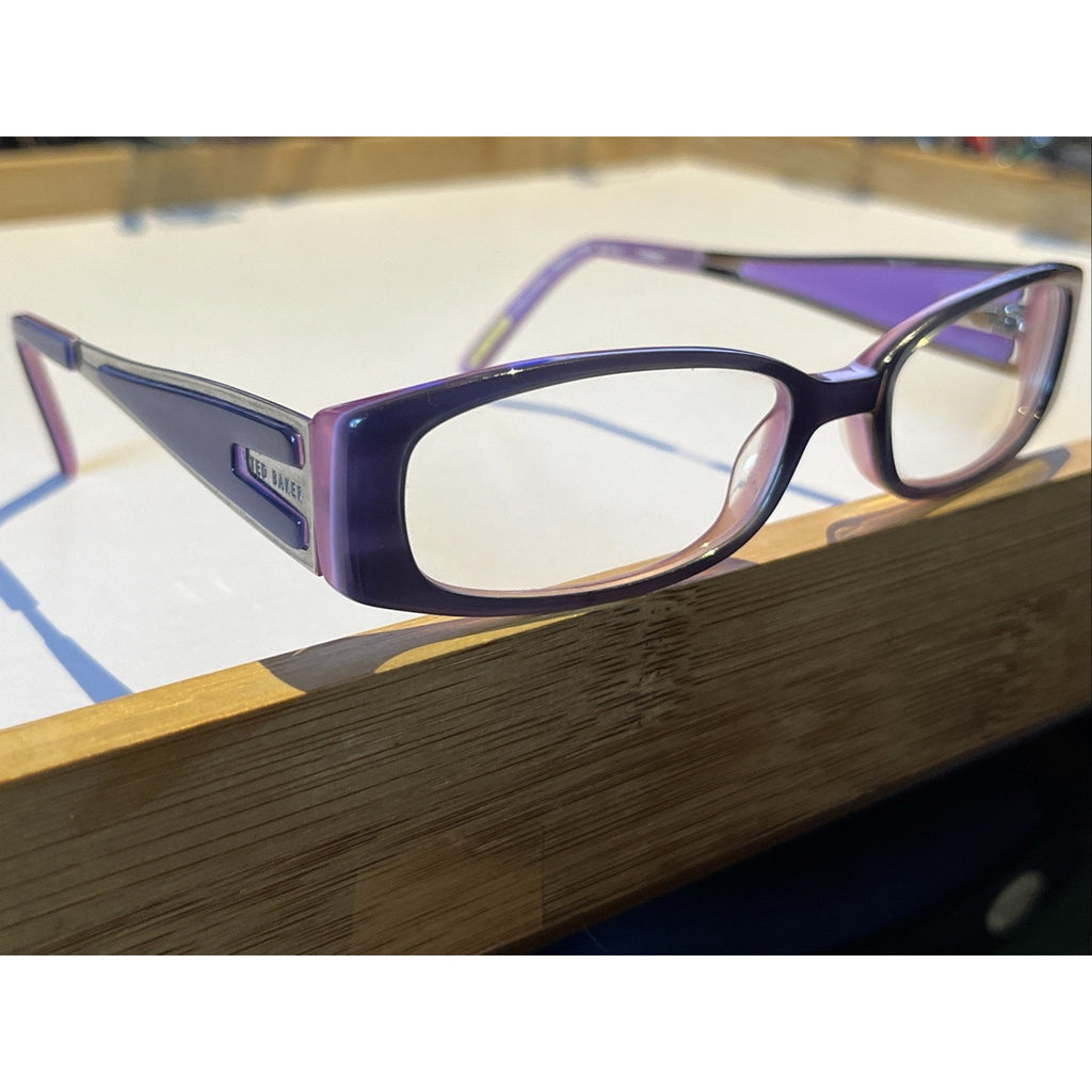 Ted Baker B 841 PUR purple Designer Auth Eyeglasses 50-16-135 Frames Only