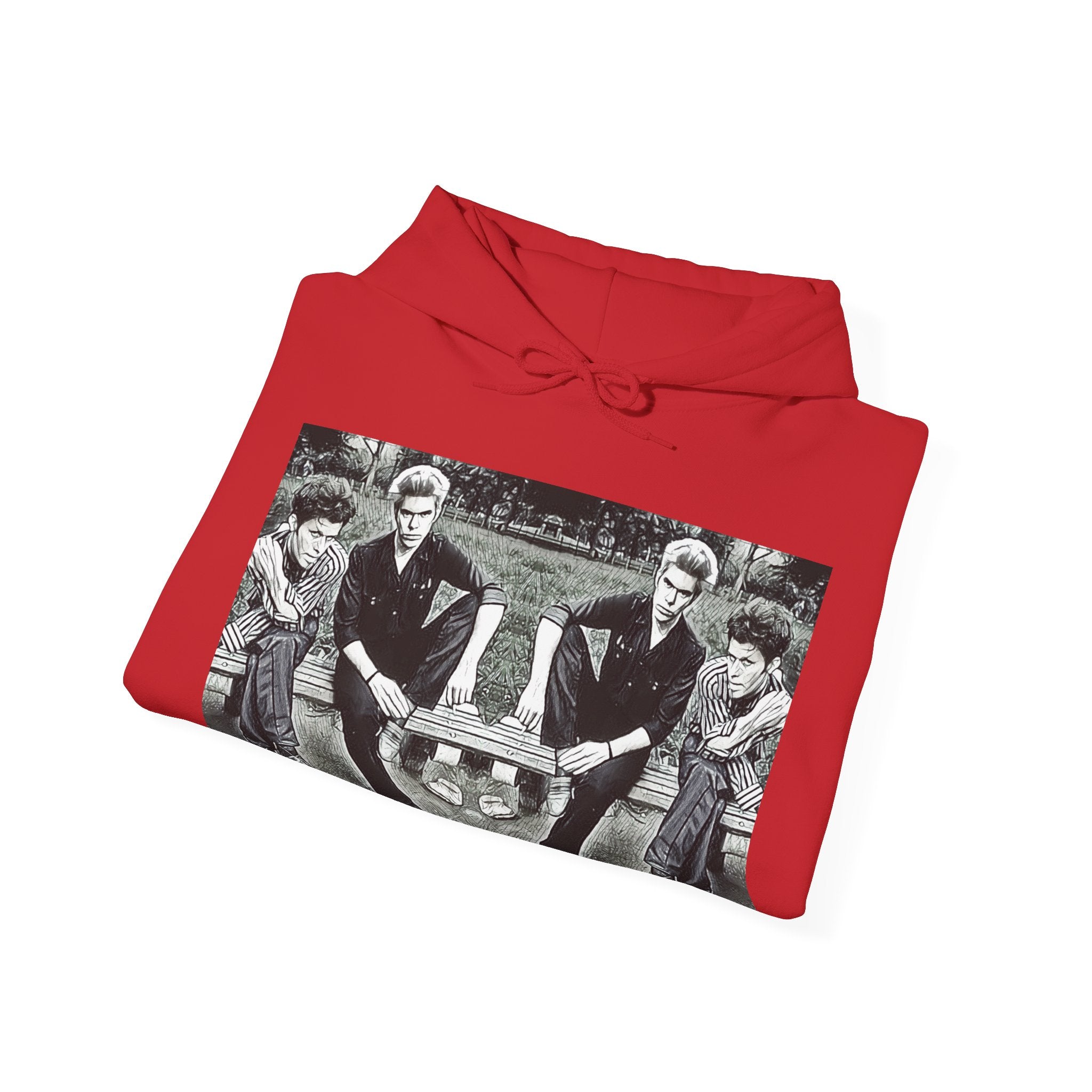 Tom Waits Jim Jarmusch Graphic Print LS Unisex Heavy Blend™ Hooded Sweatshirt