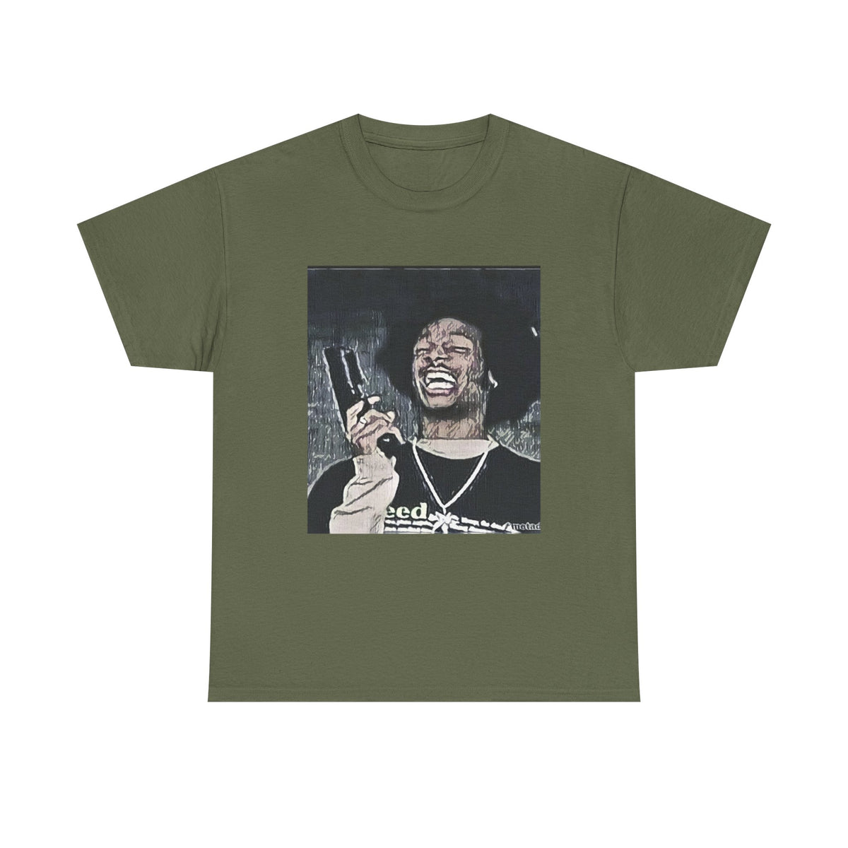 Shorty Scary Movie Graphic Print Short Sleeve Crew Unisex Heavy Cotton Tee Shirt