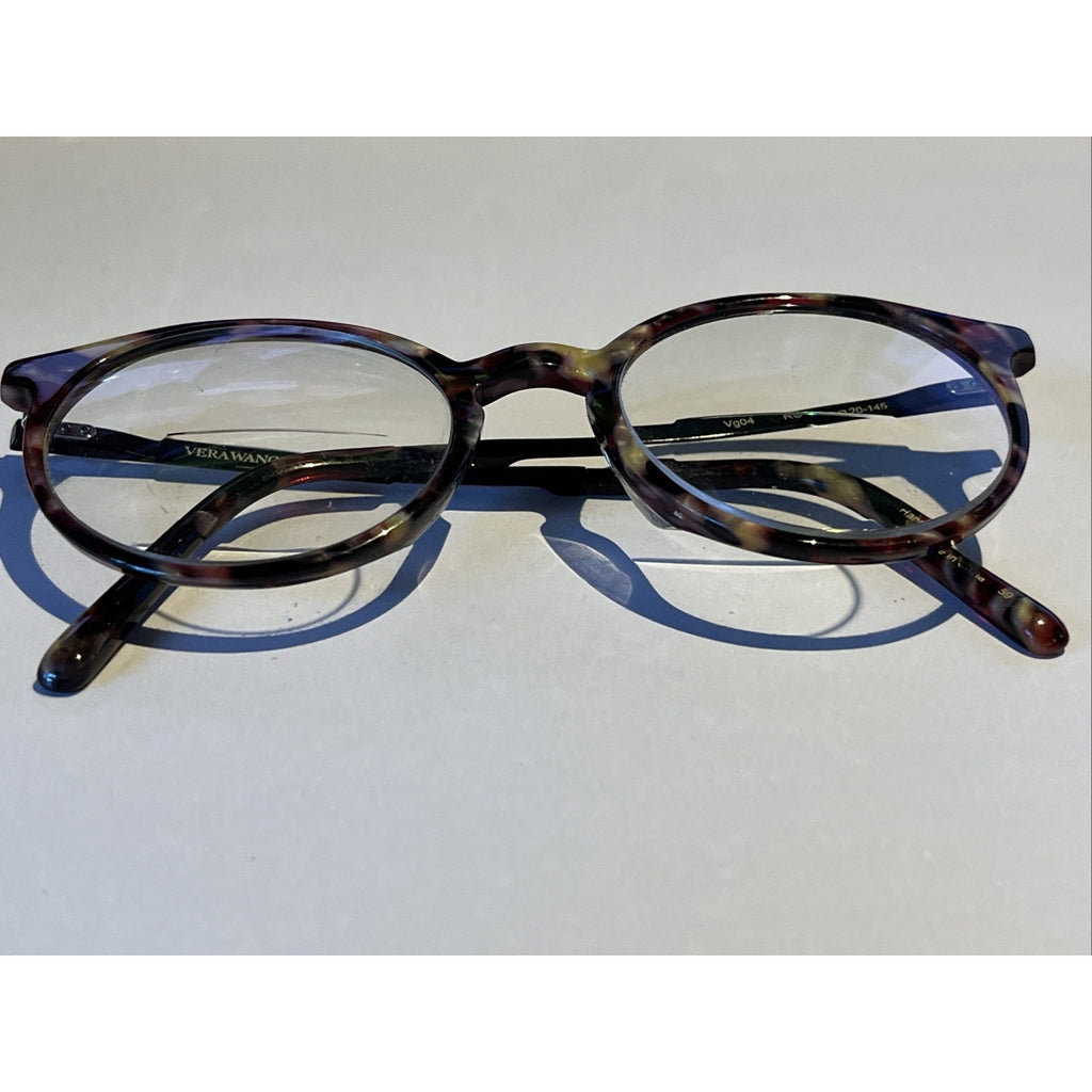 VERA WANG VG04 GLASSES RU 49-20-145 PLASTIC FULL-RIM RED WOMENS ROUND