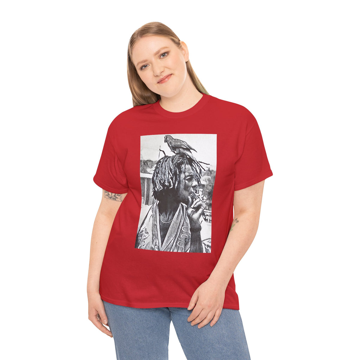 Peter Tosh Graphic Print Short Sleeve Crew Unisex Heavy Cotton Reggae Tee Shirt