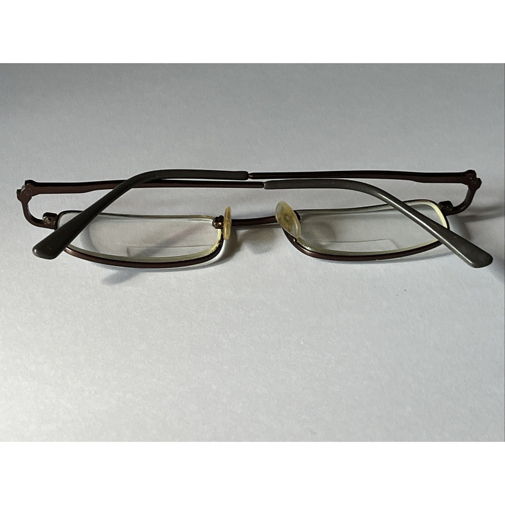 Vintage U.S. Safety Eyeglasses Mens Elite 50-19-140 Dark Matte Brown NR01