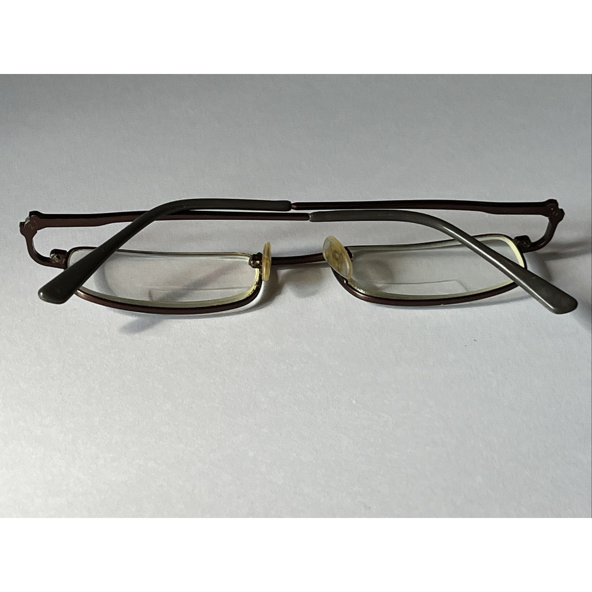Vintage U.S. Safety Eyeglasses Mens Elite 50-19-140 Dark Matte Brown NR01