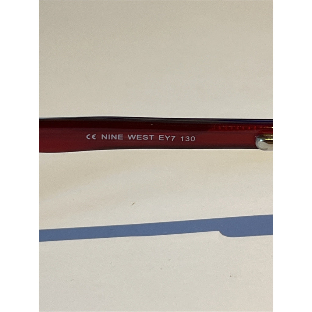 Nine West 375 EY7 Eyeglasses Women's Red Tort Plastic Full Rim 49-15-130 Frames