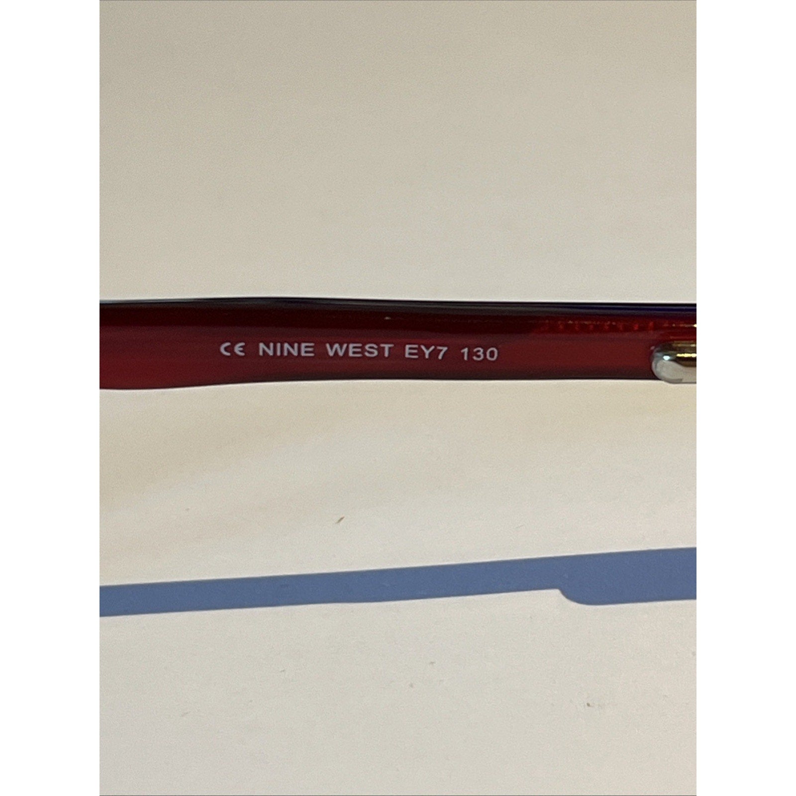 Nine West 375 EY7 Eyeglasses Women's Red Tort Plastic Full Rim 49-15-130 Frames